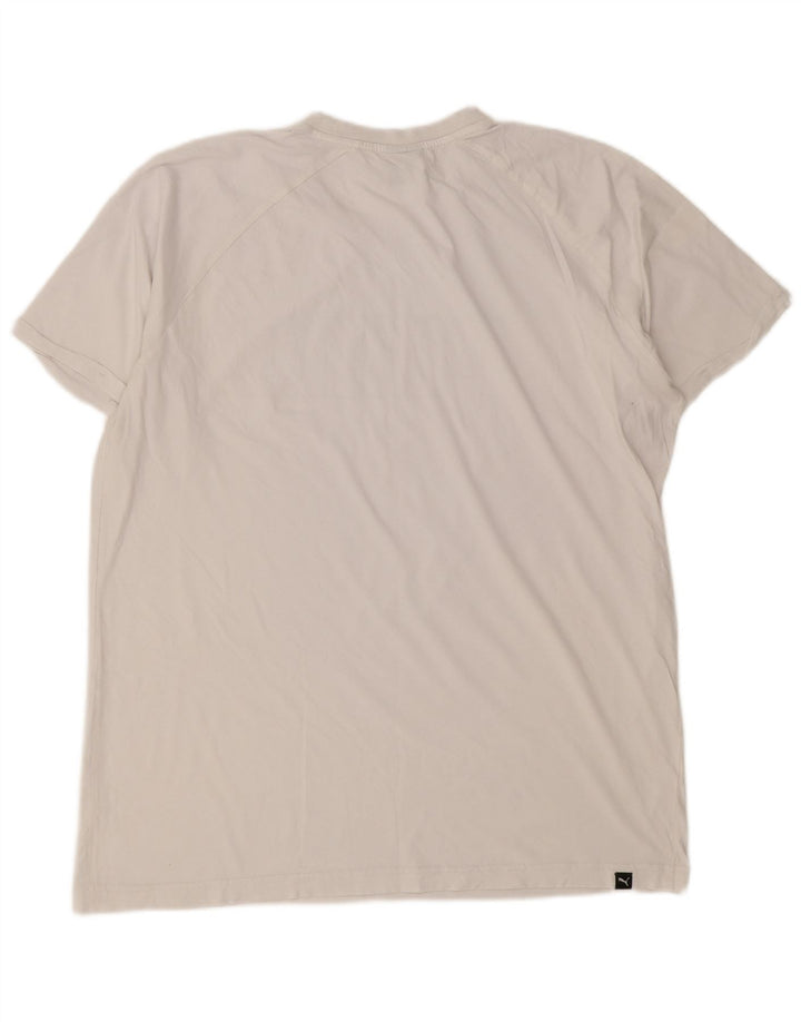 Tricou grafic Puma pentru bărbați Top Large White