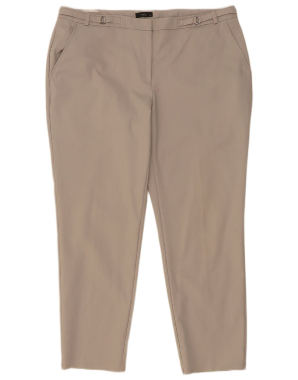 Pantaloni chino subțiri pentru femei M&Co UK 16 Large W36 L27 Bumbac gri