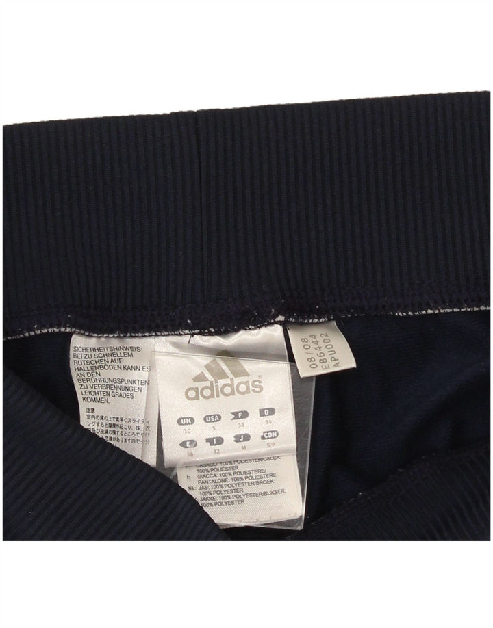 Pantaloni de trening Adidas pentru femei UK 10 Poliester bleumarin mic