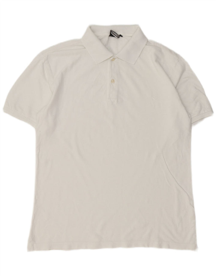 Tricou polo pentru bărbați Diadora, mare, alb, bumbac