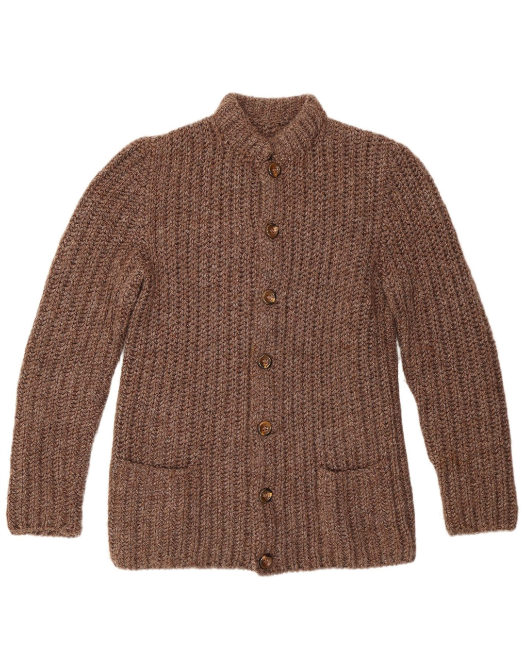Cardigan Vintage pentru bărbați, maro mediu