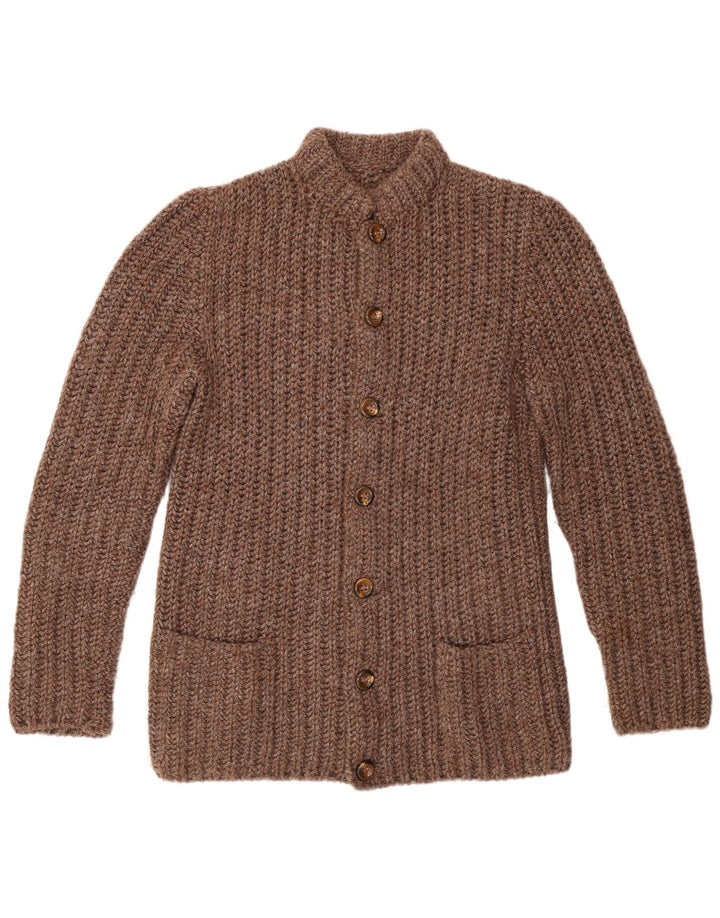 Cardigan Vintage pentru bărbați, maro mediu