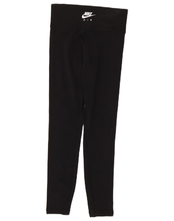 Leggings grafic Nike pentru femei UK 6 XS bumbac negru