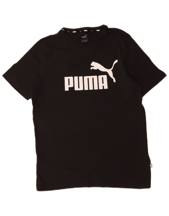 Tricou grafic Puma pentru bărbați Top mediu negru bumbac