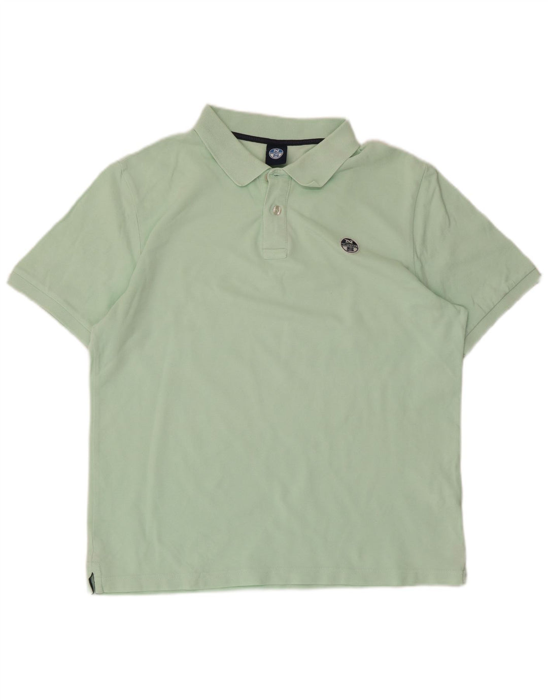 Tricou polo North Sails pentru bărbați, bumbac verde mediu