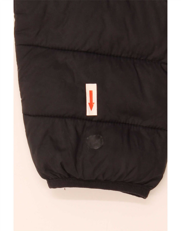 Jachetă căptușită cu glugă Napapijri pentru bărbați UK 38 Medium Black Colorblock