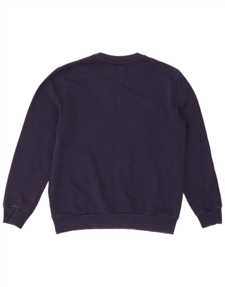 Hanorac grafic pentru bărbați Calvin Klein Jeans Pulover mediu din bumbac bleumarin