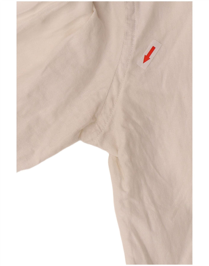 Cămașă pentru bărbați Tommy Hilfiger, cu tăiere obișnuită, mare, albă, din bumbac