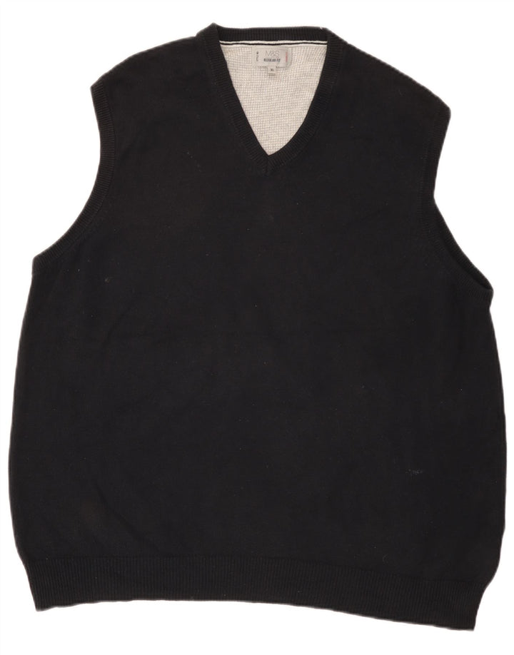 Marks & Spencer Mens Regular Fit Vest Tank Top XL Negru