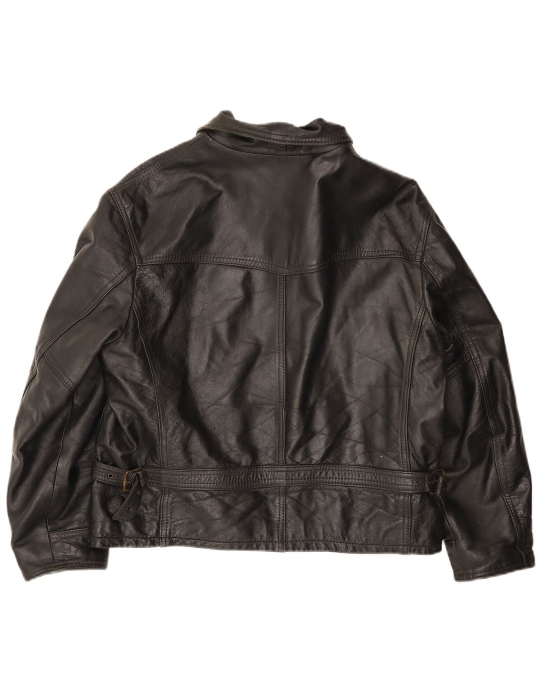 Jachetă de piele vintage pentru bărbați UK 42 XL din piele neagră