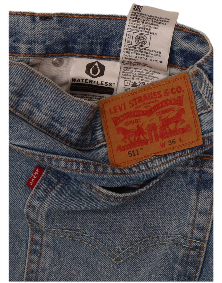 Pantaloni scurți Levi's 511 Denim W36 Large Blue Bumbac