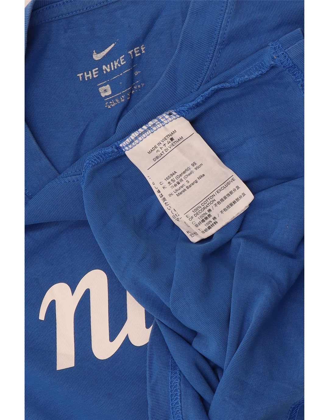Tricou grafic Nike pentru bărbați Top mic, albastru, bumbac