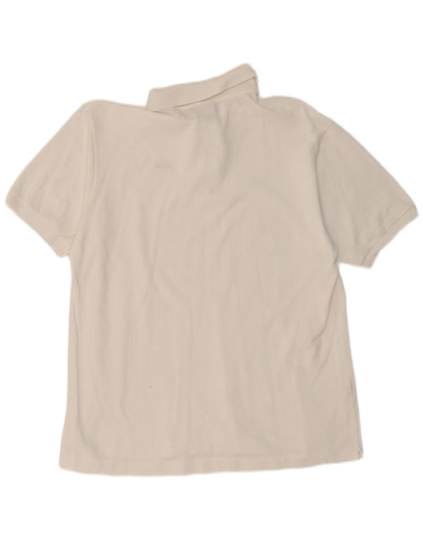 Tricou polo pentru bărbați LACOSTE Mărimea 6 XL Bumbac alb