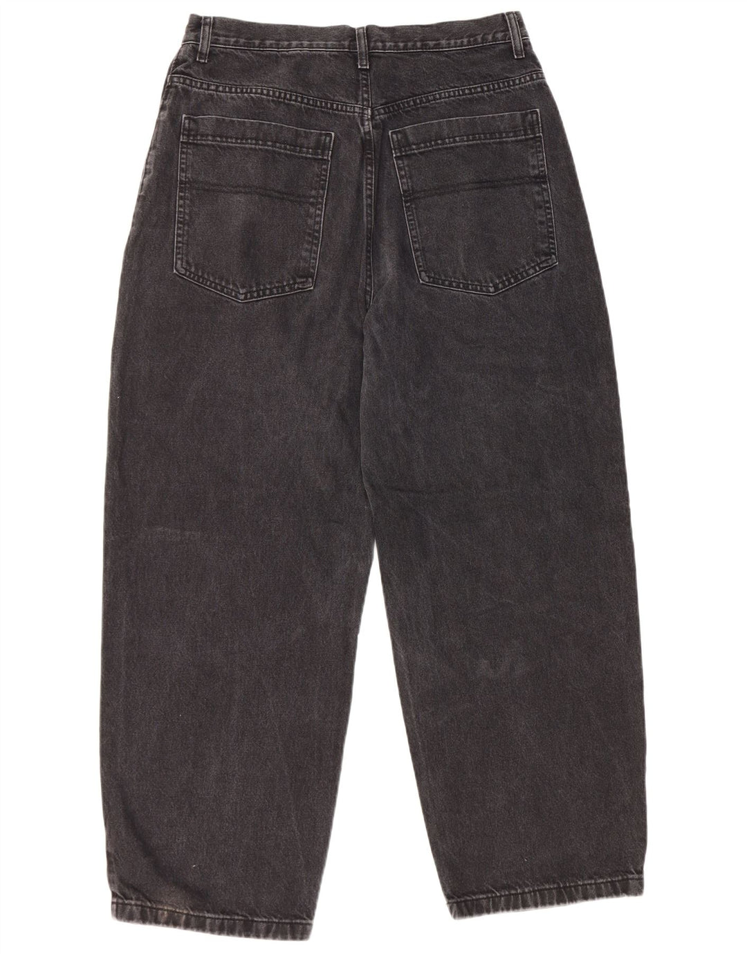 Blugi conici largi Topshop pentru femei W32 L30 poliester negru