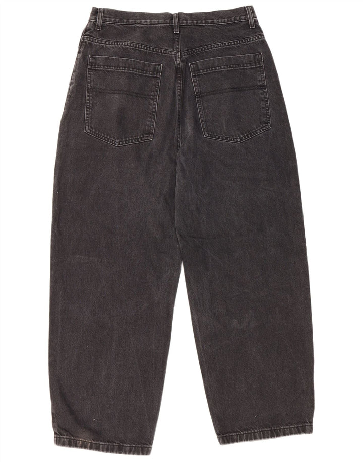 Blugi conici largi Topshop pentru femei W32 L30 poliester negru