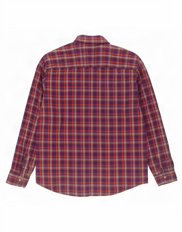 Cămașă de flanel pentru bărbați Lee, bumbac cu carouri mov 2XL
