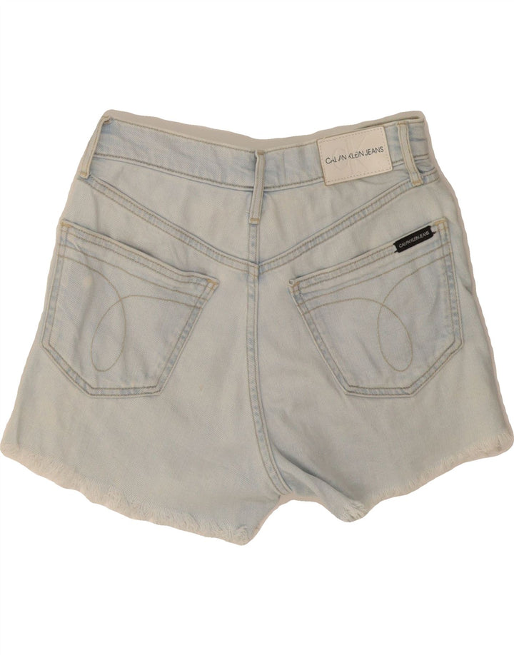 Pantaloni scurți din denim pentru femei CALVIN KLEIN W26 Small Blue