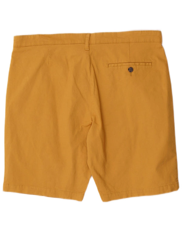 Pantaloni scurți chino pentru bărbați Marks & Spencer W36, bumbac galben mare