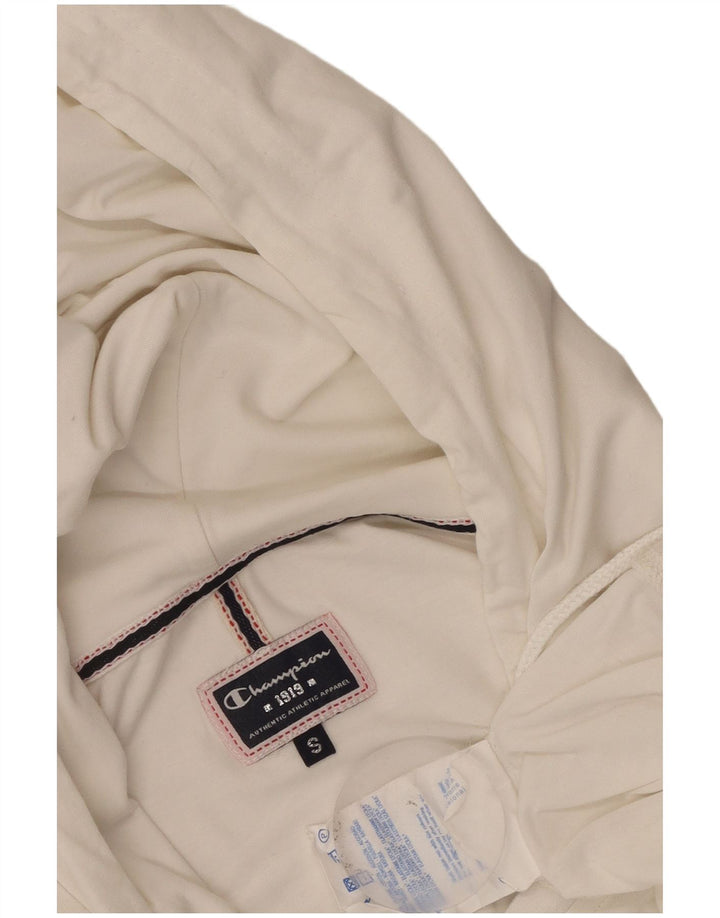 Pulover cu glugă Champion pentru femei UK 10 Small White Bumbac