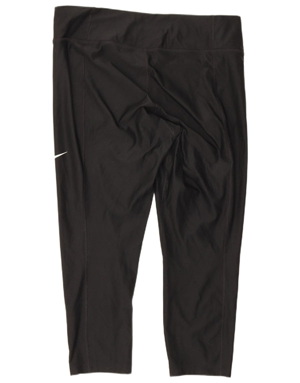 Leggings Nike Dri Fit Capri pentru femei UK 18 XL Negru