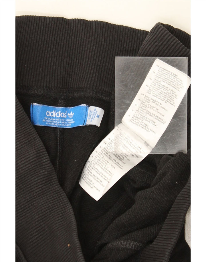 Pantaloni de trening pentru bărbați Adidas Pantaloni de jogging, bumbac mediu negru