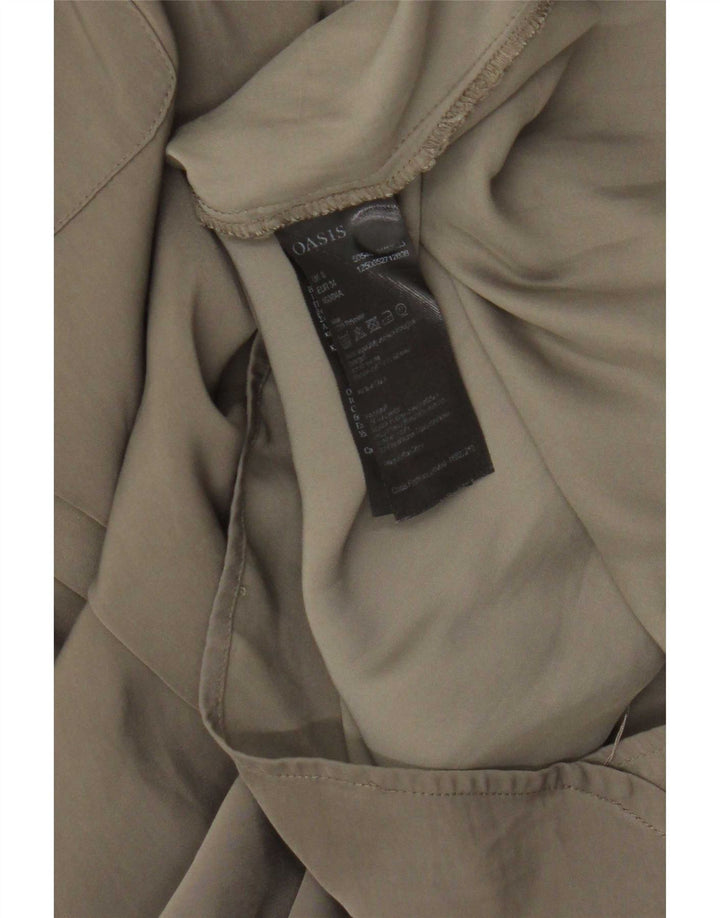 Rochie schimbătoare pentru femei Oasis cu mâneci 3/4 UK 8 Mic Kaki Poliester