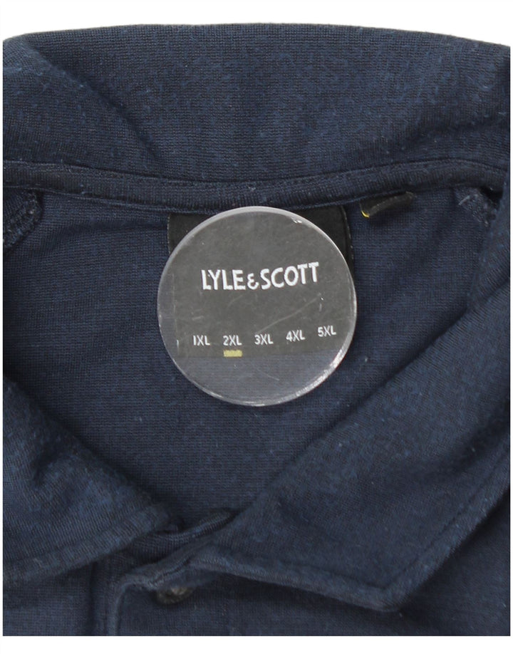 LYLE & SCOTT Tricou polo pentru bărbați 2XL, viscoză bleumarin