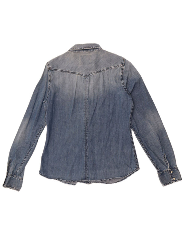 Cămașă din blugi pentru femei American Eagle Outfitters UK 14 Medium Blue