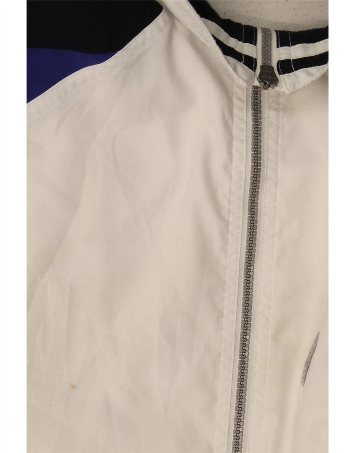 Jachetă de trening pentru bărbați Sergio Tacchini, XL, alb, bloc de culoare