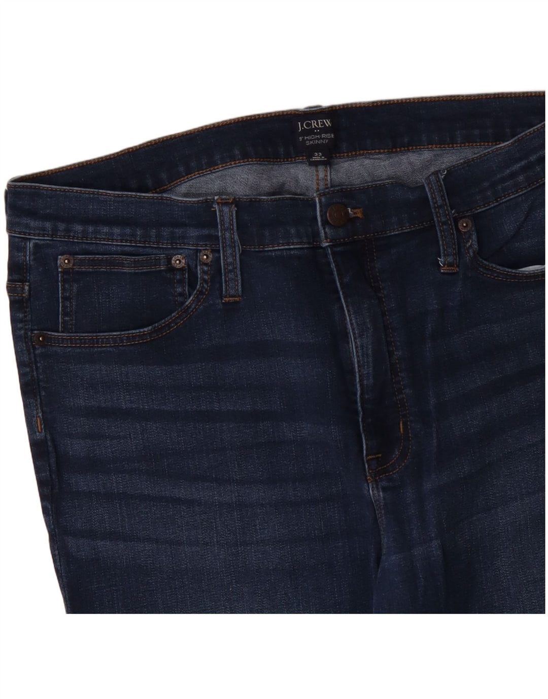 Jeans skinny pentru femei cu talie înaltă J. CREW W33 L28 albastru