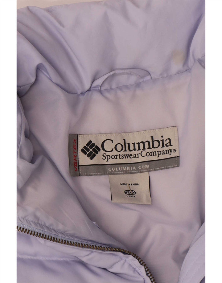 Jachetă căptușită Columbia pentru fete 15-16 ani violet poliester