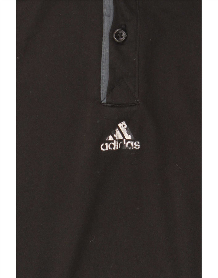 Tricou polo Adidas Climacool pentru bărbați, mediu negru, bloc de culoare