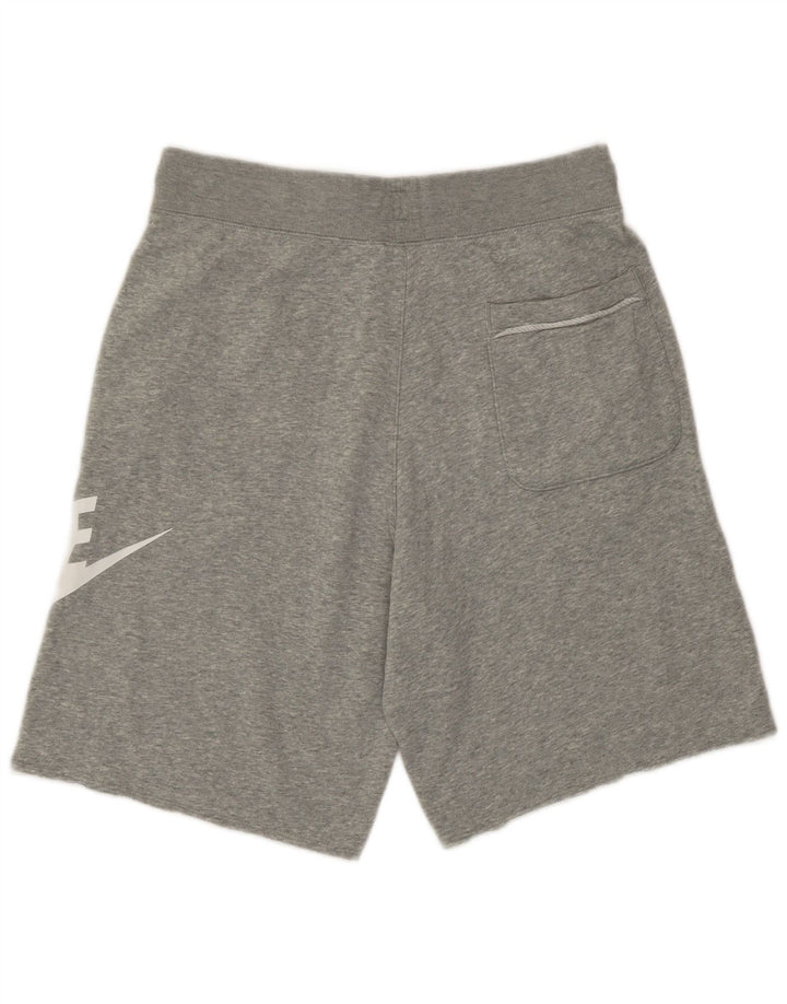 Pantaloni scurți sport grafic Nike pentru bărbați, bumbac, gri mici