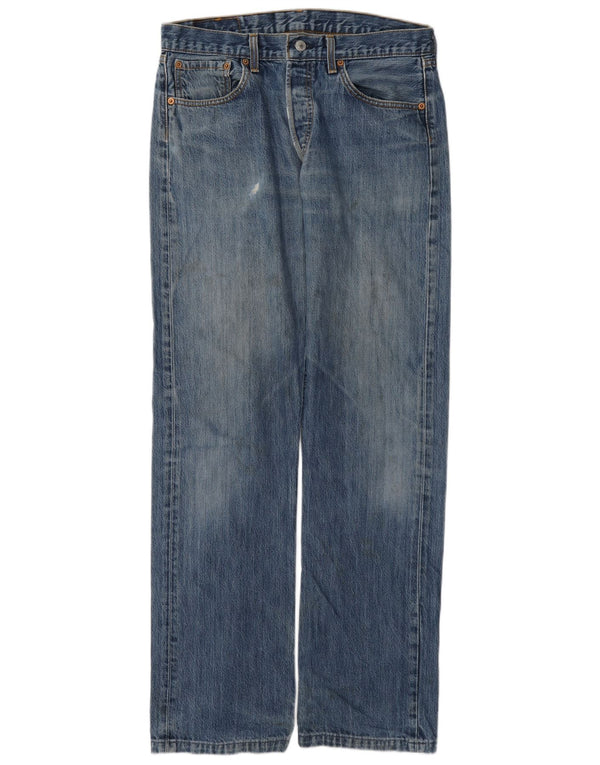 Blugi drepti pentru bărbați Levi's 501 W33 L36 Bumbac albastru