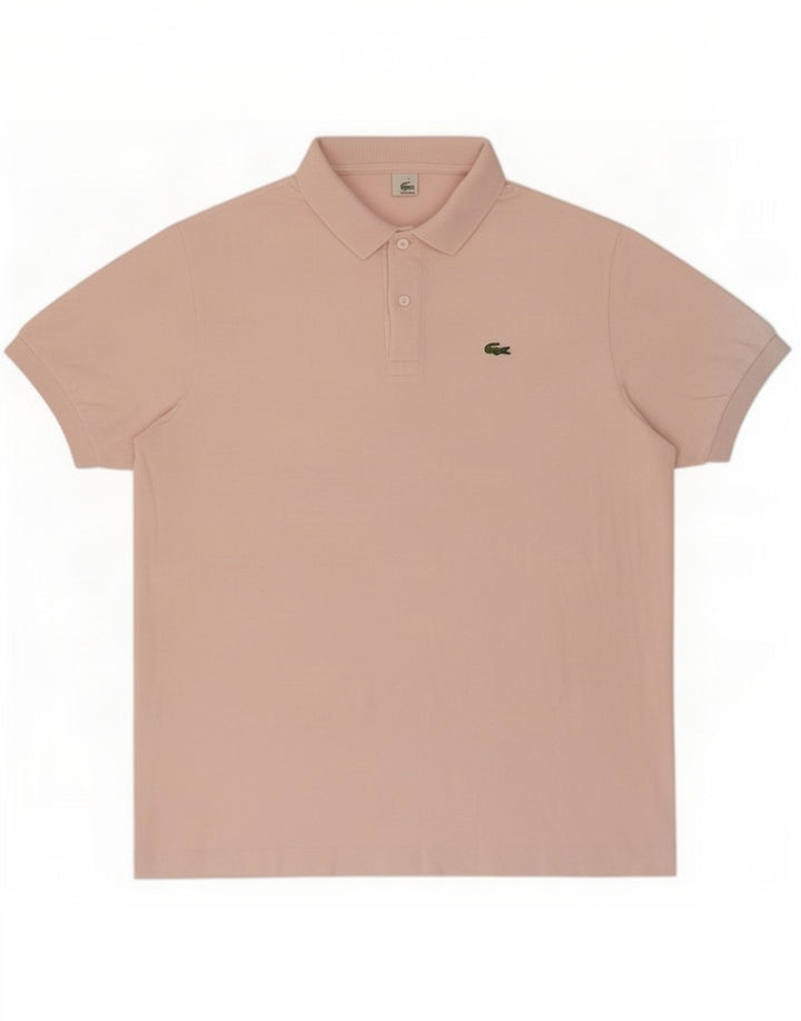 Tricou polo Lacoste pentru bărbați mărimea 5 mare roz