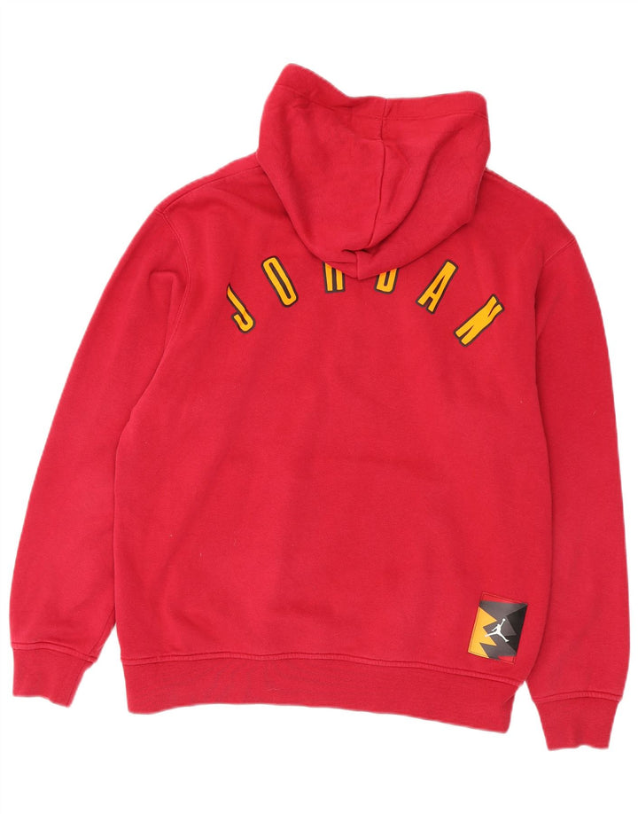 Jumper Jordan pentru bărbați cu capota, bumbac, roz mediu