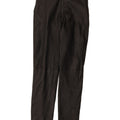 VINTAGE Womens Slim Leather Trousers W30 L33 Black Leather