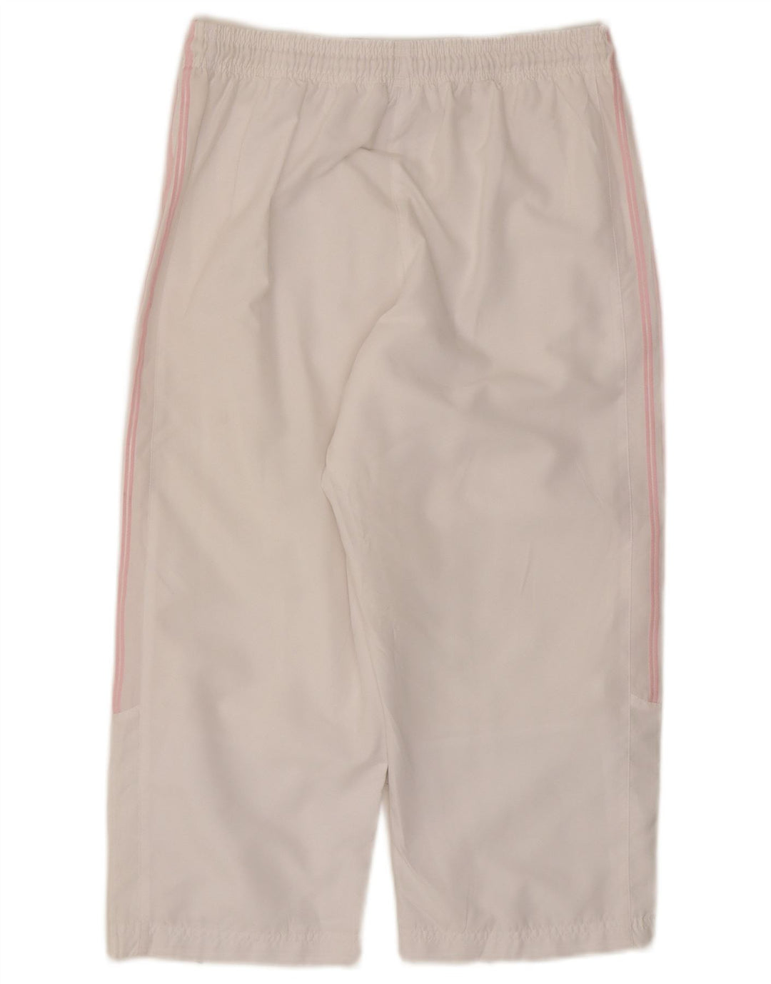 Pantaloni de trening Capri Adidas pentru femei UK 12 Poliester alb mediu