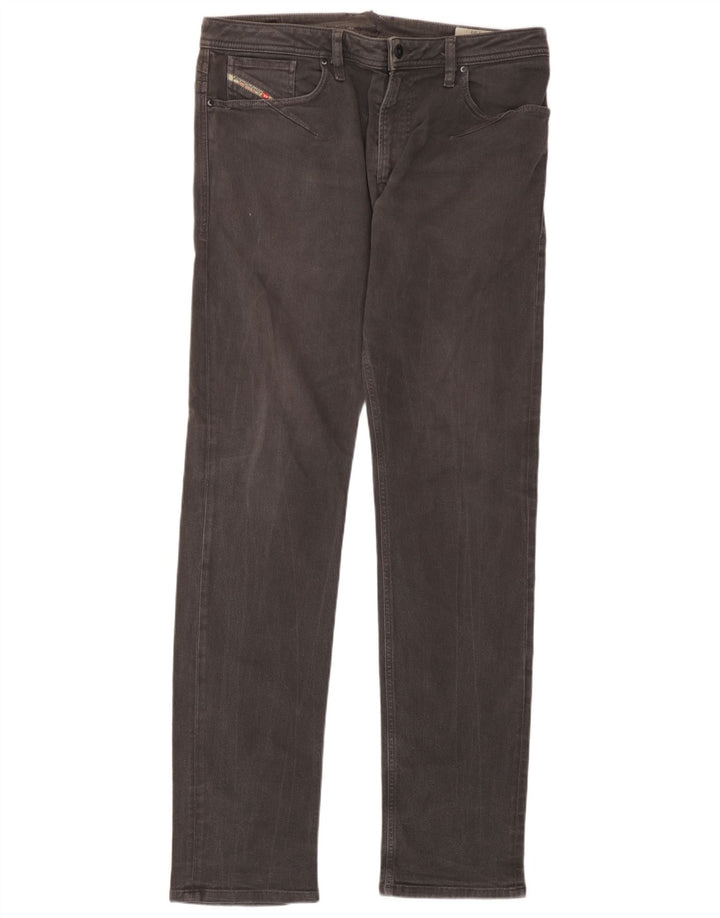 Blugi subțiri pentru bărbați Diesel W36 L34 bumbac gri
