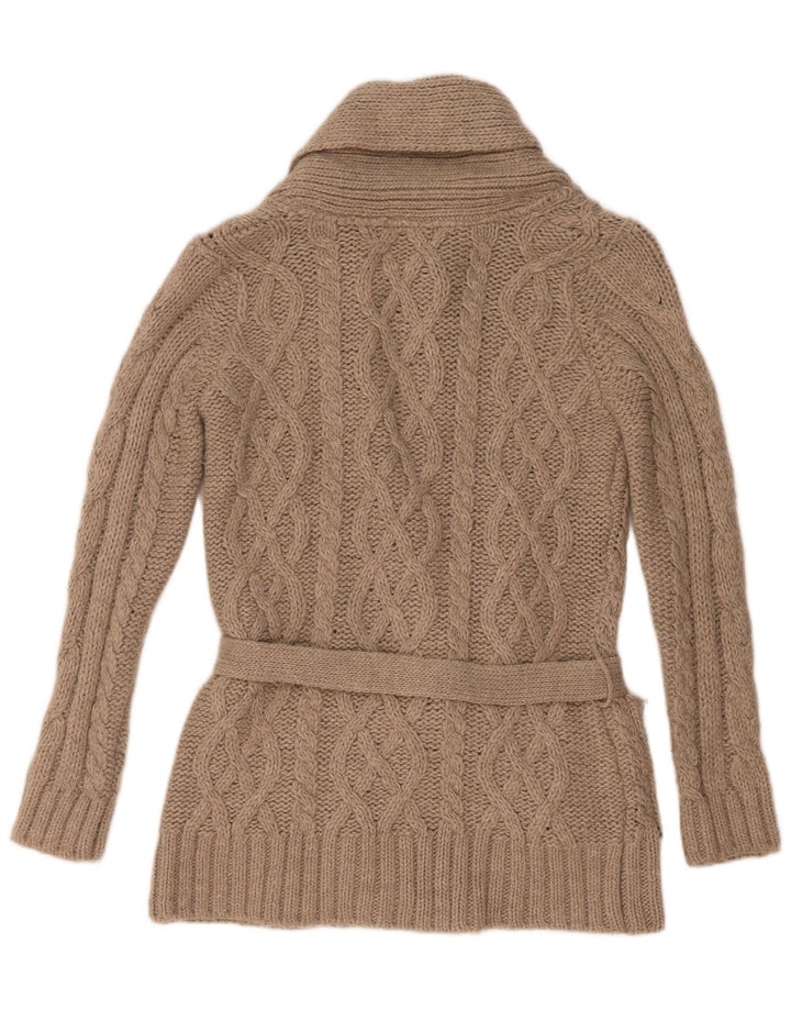 Pulover cardigan pentru femei Zara UK 10 mic gri acrilic