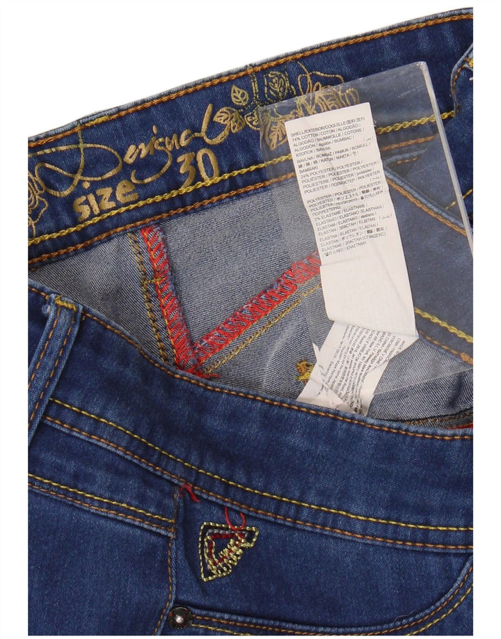 Blugi skinny pentru femei DESIGUAL W30 L29 Bumbac albastru