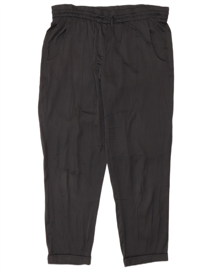 Pantaloni obișnuiți obișnuiți pentru femei Benetton L30 L27 Poliester negru