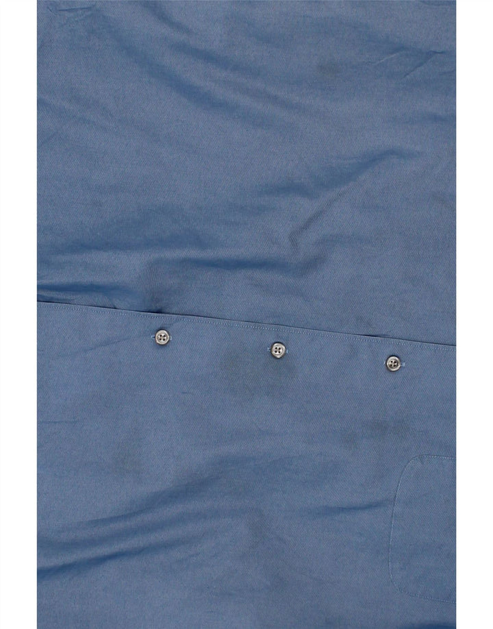 DOCKERS Mens Shirt Size 16 1/2 Large Blue Cotton Vintage Dockers and Second-Hand Dockers from Messina Hembry 
