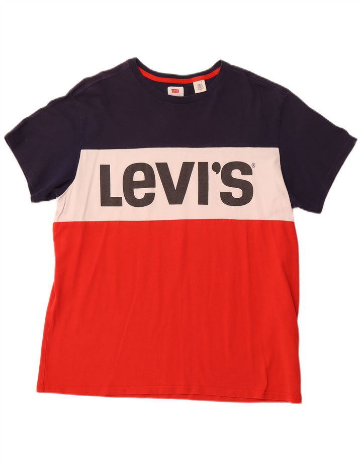 Tricou cu grafică pentru bărbați LEVI'S Top mare, multicolor, color block, bumbac
