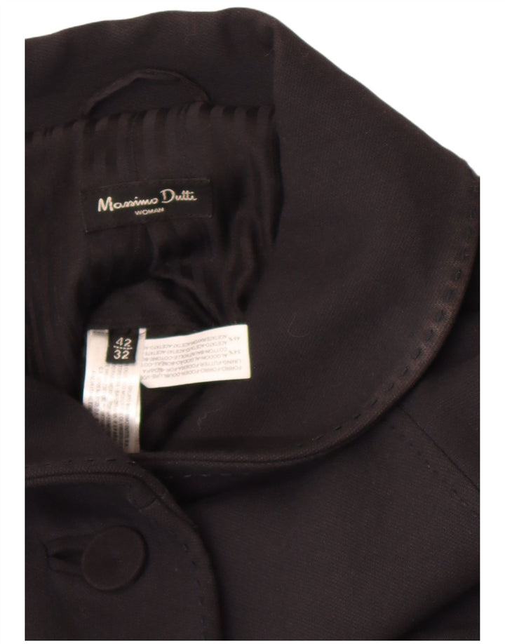 Pardesiu Massimo Dutti pentru dama EU 42 mare bumbac negru