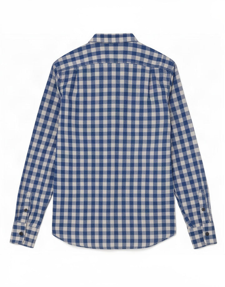 Cămașă Superdry pentru bărbați, mare, albastru, din bumbac