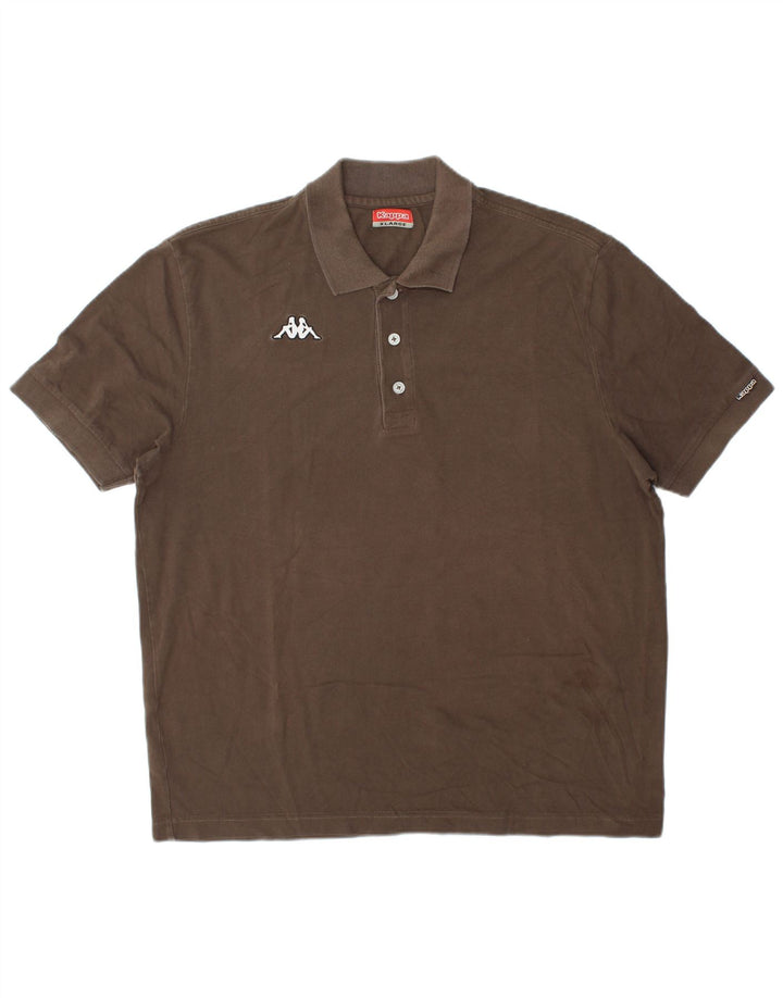 Cămașă polo pentru bărbați Kappa XL maro