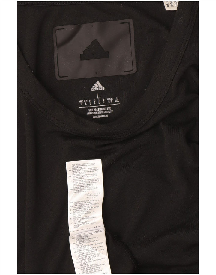 Tricou bărbați ADIDAS Top mare poliester negru