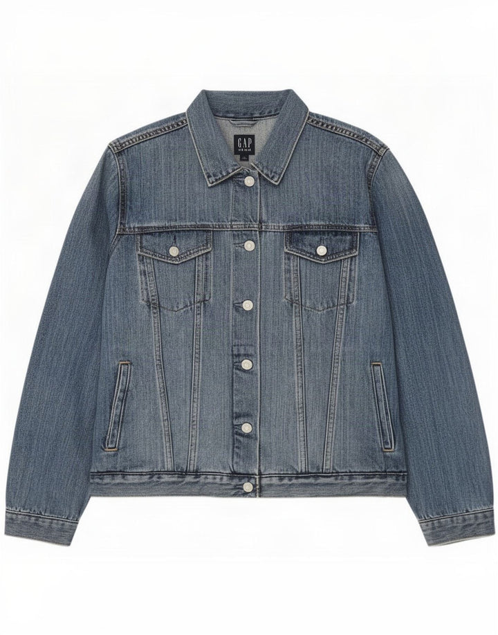 Jachetă de blugi pentru femei Gap UK 18 XL Bumbac albastru