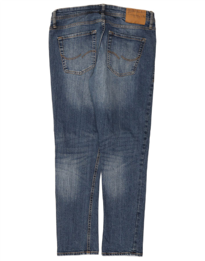 JACK & JONES Blugi slim pentru bărbați W34 L30 Bumbac albastru